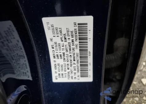 2017 Honda Accord Sport Special Edition from USA, damaged, VIN 1HGCR2F1XHA073852